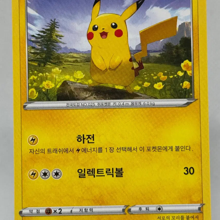 [BUNJANG] Pokemon Card Pikachu Normal Card [s6a 026/069] Eevee Heroes / 포켓몬카드 피카츄 일반카드 [s6a 026/069] 이브이히어로즈