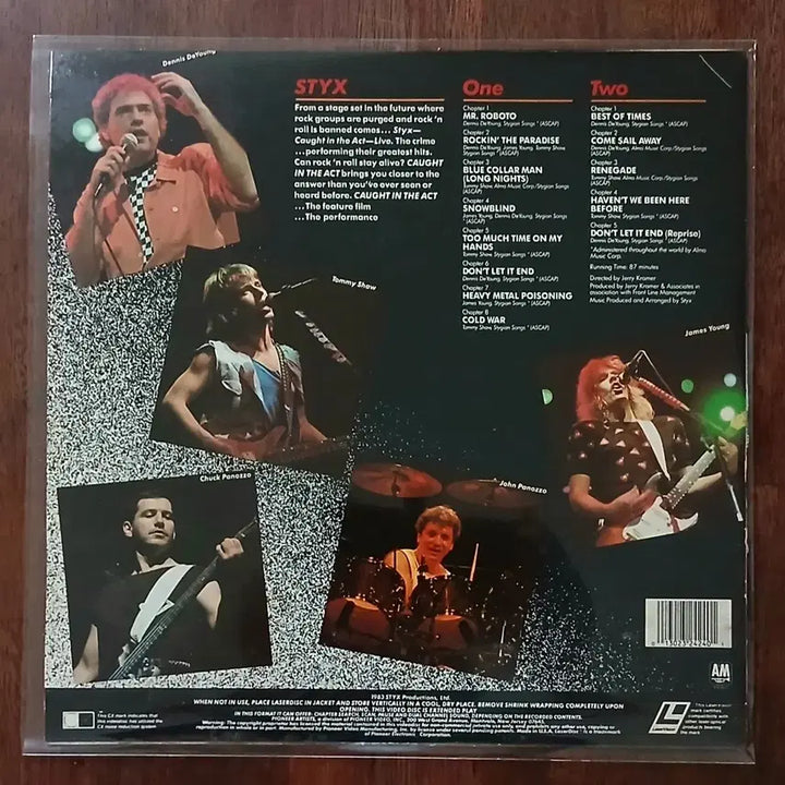 [BUNJANG] Styx Live LaserDisc (LD) / 밴드 스틱스 LIVE  레이져디스크
