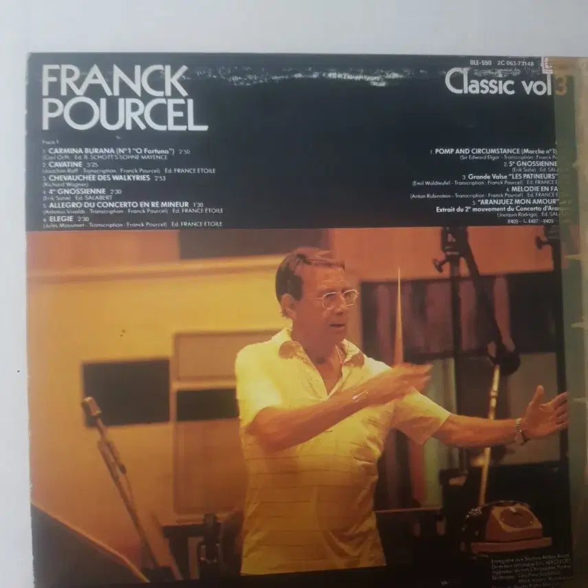 [BUNJANG] Franck Pourcel Classic LP - Orff, Satie, Wagner / 염가lp Franck Pourcel 클래식엘피 오르프 에릭사티 바그너