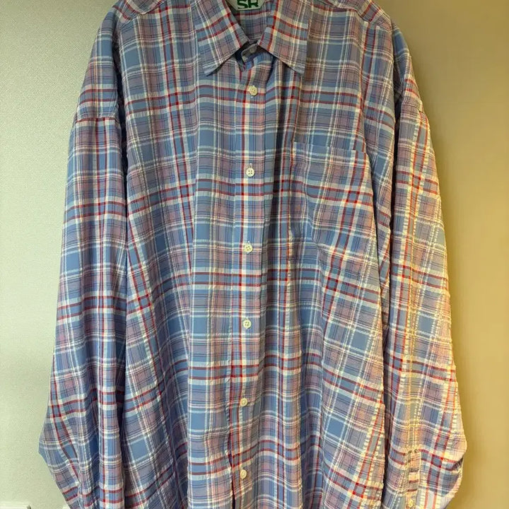 [SOLD OUT] 디앤에스알 DNSR 핑크블루 체크 셔츠