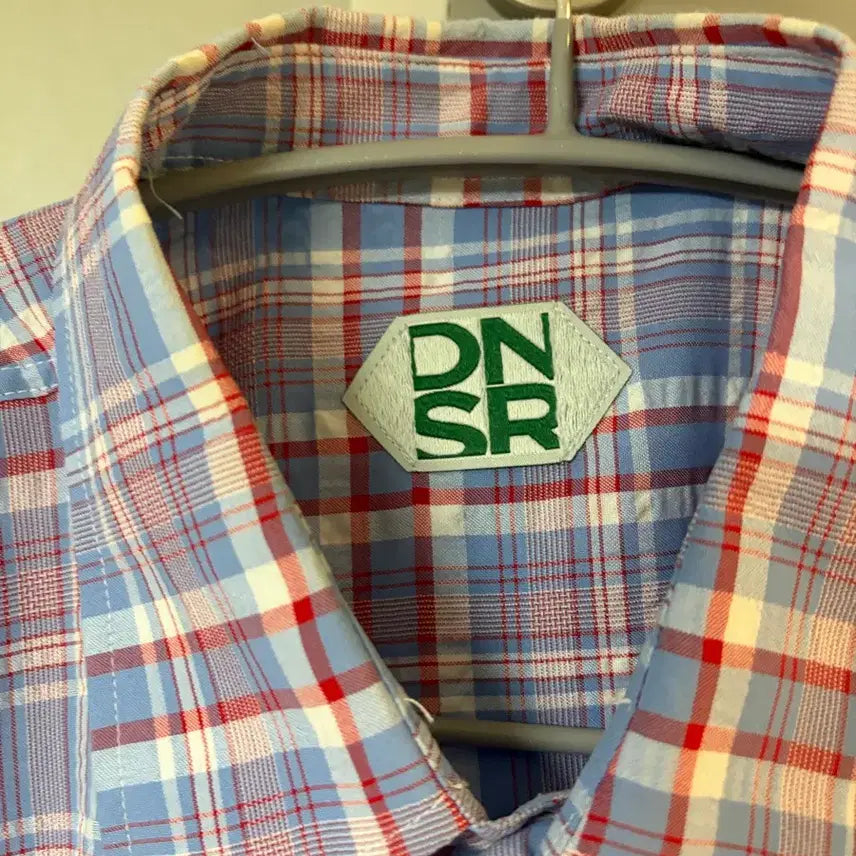 [SOLD OUT] 디앤에스알 DNSR 핑크블루 체크 셔츠
