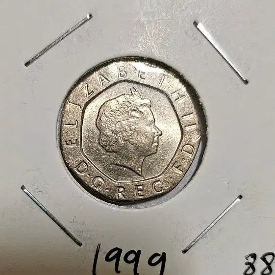 [BUNJANG] 1999 Queen Elizabeth II 20 Pence Coin / 영국 여왕 1999년 20펜스 주화(외국동전)