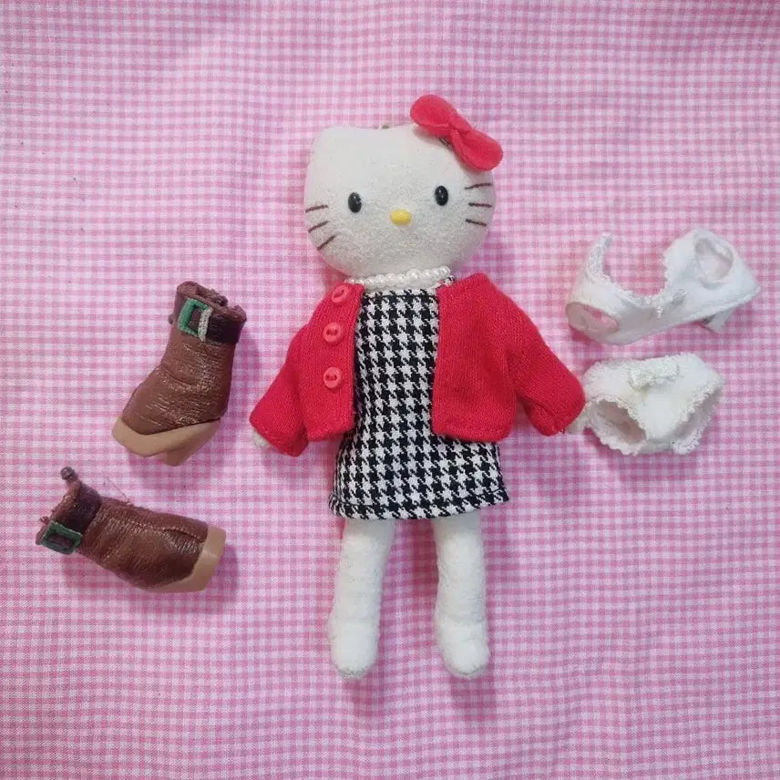 [BUNJANG] Vintage Dress-up Kitty Set / 고전 드레스업 키티 드업키 셋업 세트