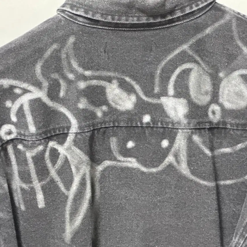 [BUNJANG] Chito Signed Hand-Painted Denim Shirt / 1 of 1 치토 chito 페인팅 데님 셔츠