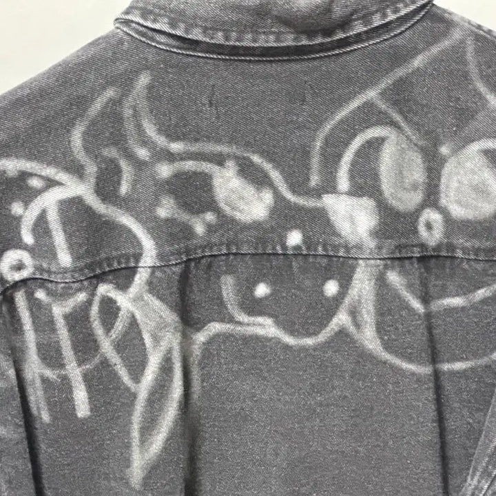 [BUNJANG] Chito Signed Hand-Painted Denim Shirt / 1 of 1 치토 chito 페인팅 데님 셔츠