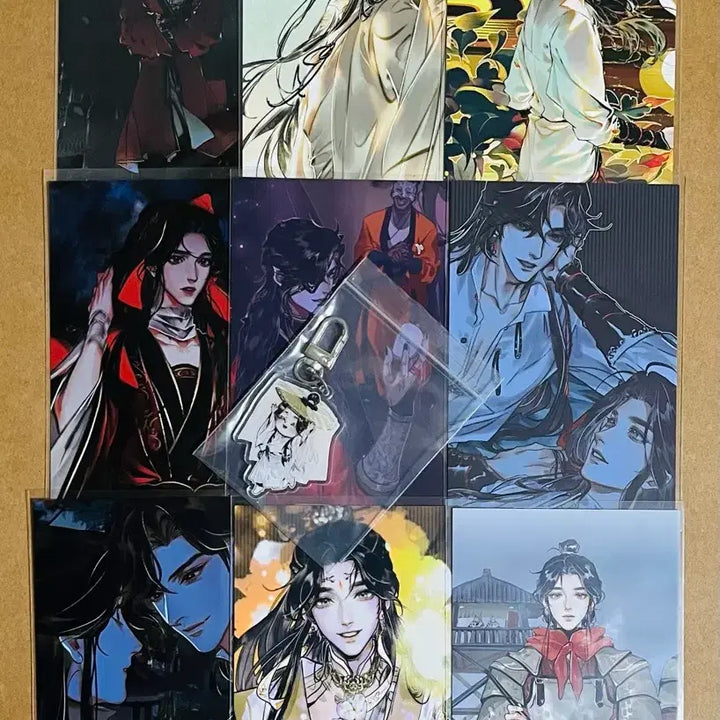 [BUNJANG] B.ON Annex Tian Guan Ci Fu Postcard Set (9 Types) + Acrylic Keyring (1 Type) / 비온아넥스 천관사복 엽서 9종 + 아크릴 키링 1종