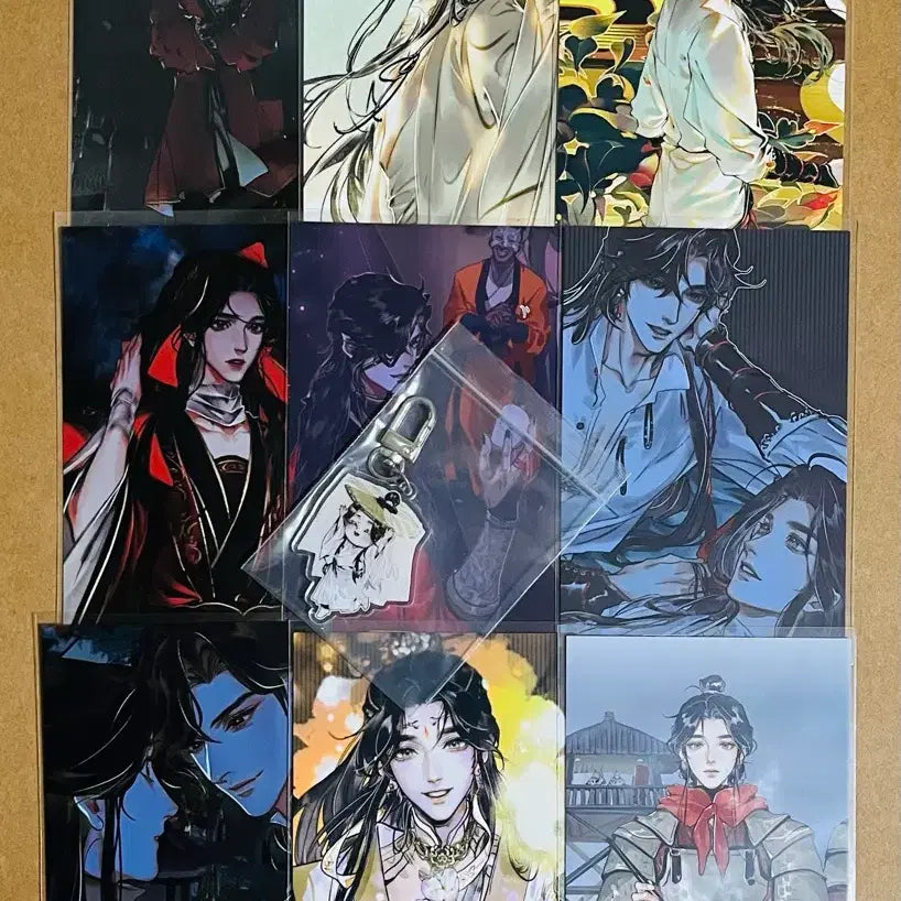 [BUNJANG] B.ON Annex Tian Guan Ci Fu Postcard Set (9 Types) + Acrylic Keyring (1 Type) / 비온아넥스 천관사복 엽서 9종 + 아크릴 키링 1종