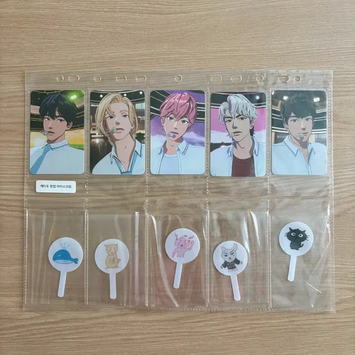 [BUNJANG] PLAVE Ktown4u Pop-up Ice Cream Photocard &amp; Pick Bundle Set / 플레이브 케타포 팝업 아이스크림 포토카드&amp;픽 일괄