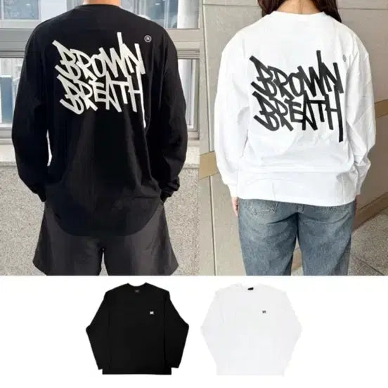 [BUNJANG] Brownbreath Long Sleeve T-Shirt Black M / 브라운브레스 롱슬리브 (95)M 검은색