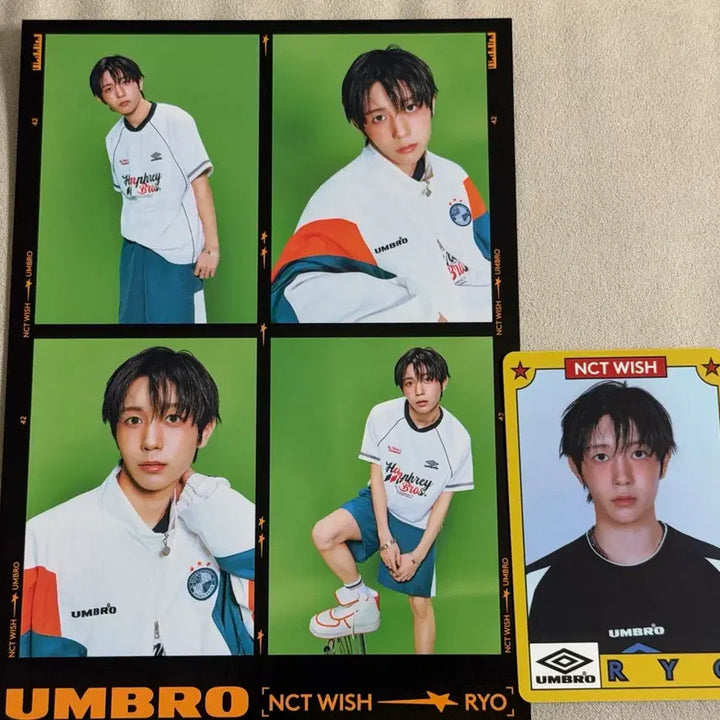 [BUNJANG] NCT WISH Umbro Photo Card + Photo Booth Ticket Set / 엔시티위시 엄브로 료 포카+네컷사진 NCT WISH Umbro