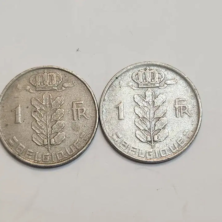 [SOLD OUT] 옛날동전, 벨기에 1951년 1958년 주화 2개
