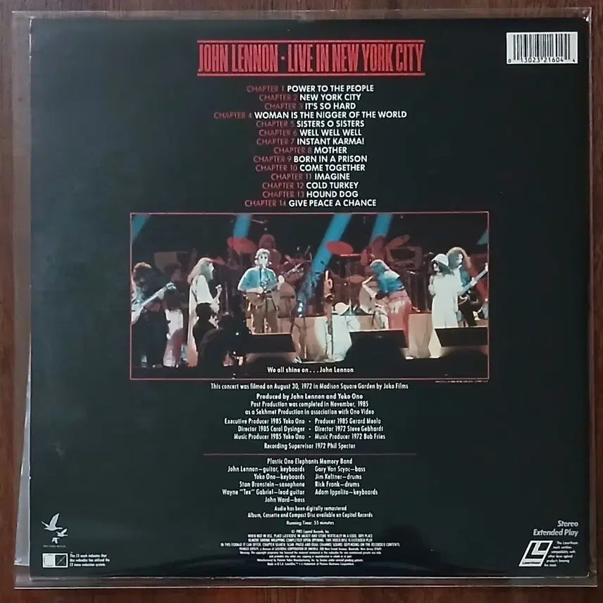 [BUNJANG] John Lennon Live In New York City LaserDisc / 존 레논 Live In New York City 레이저 디스크