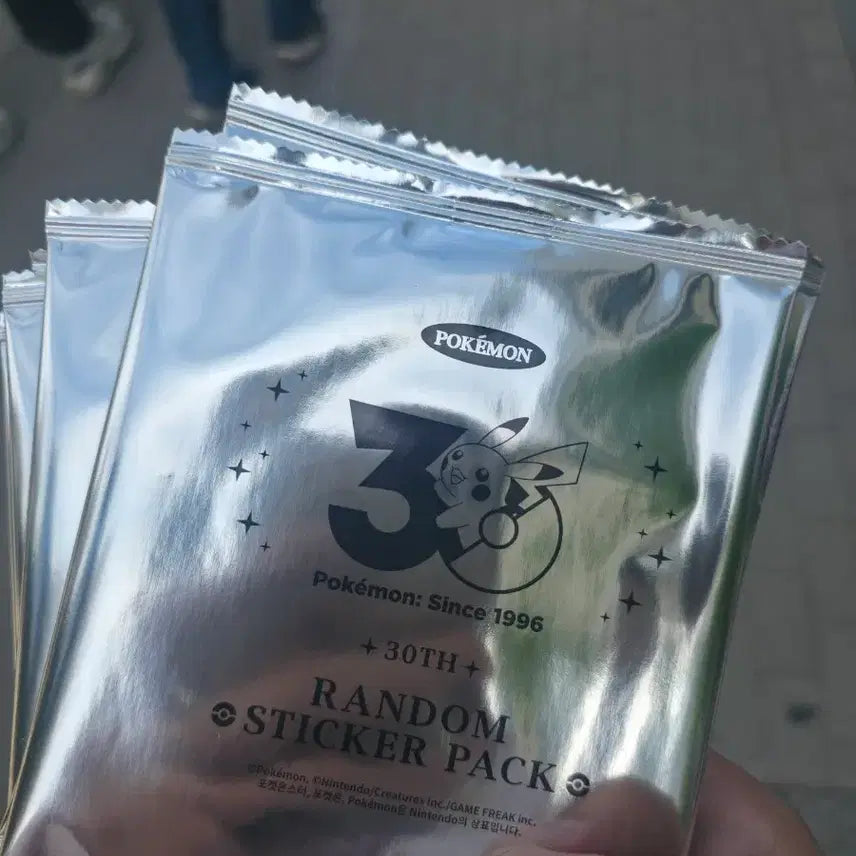 [BUNJANG] Pokemon 30th Anniversary Logo Sticker / 포켓몬 30주년 로고 스티커 pocketmon sticker