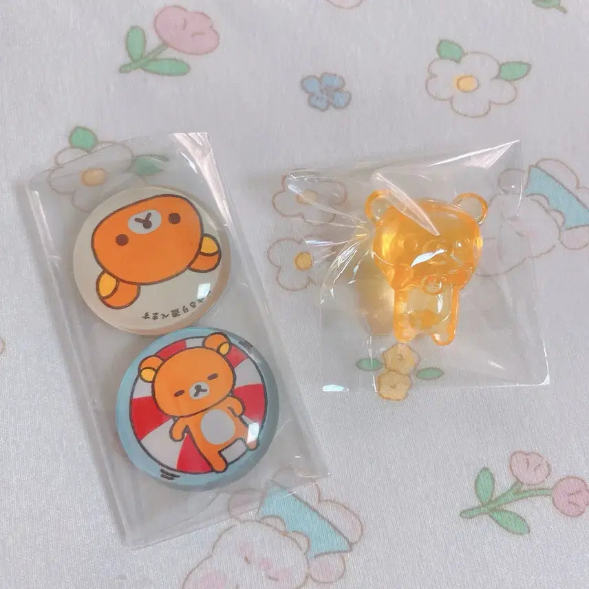 [BUNJANG] Rilakkuma Korilakkuma Clear Figure Magnet Set / 코리락쿠마 클리어 피규어 마그넷2종 일괄