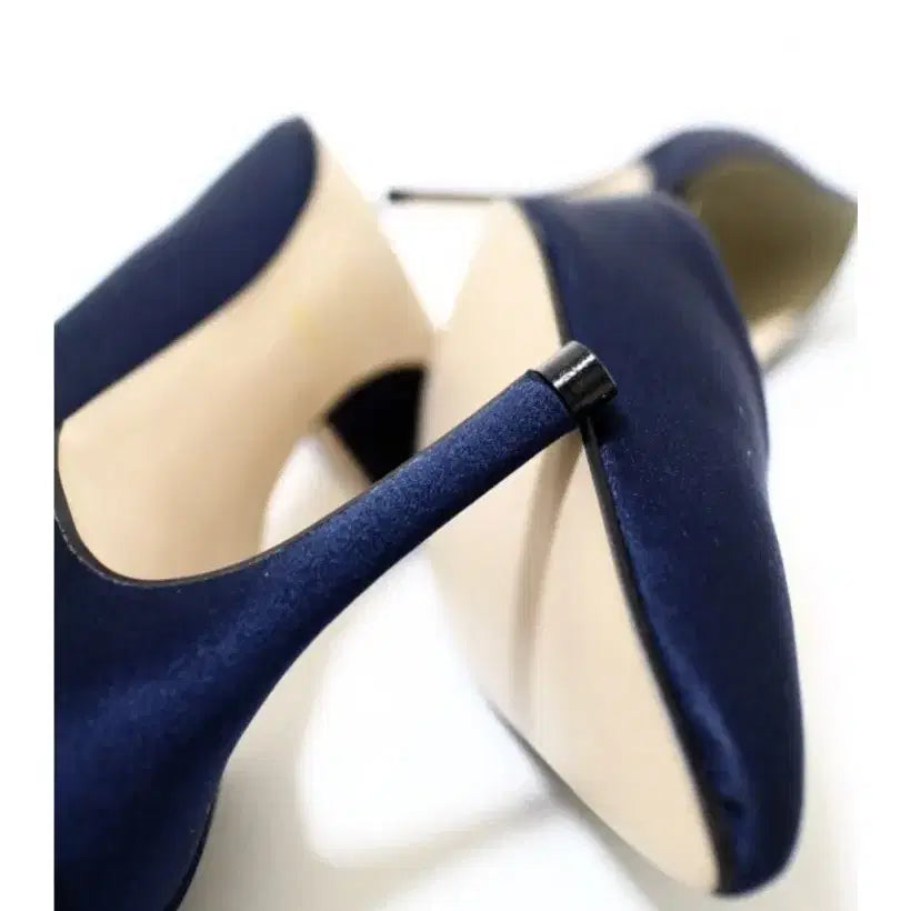 [BUNJANG] Blanssow Salma Moroccan Heels Navy/Red Brown / 블랑쇼 모로코 살마 네이비 레드브라운 220