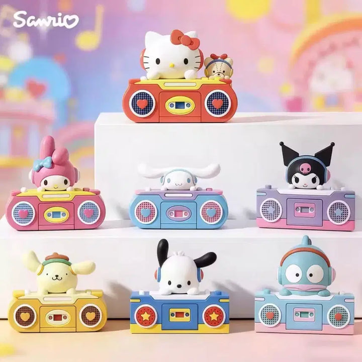 [BUNJANG] Sanrio Retro Cassette Recorder Kuromi Figure / 산리오 레트로 카세트 녹음기 피규어 쿠로미