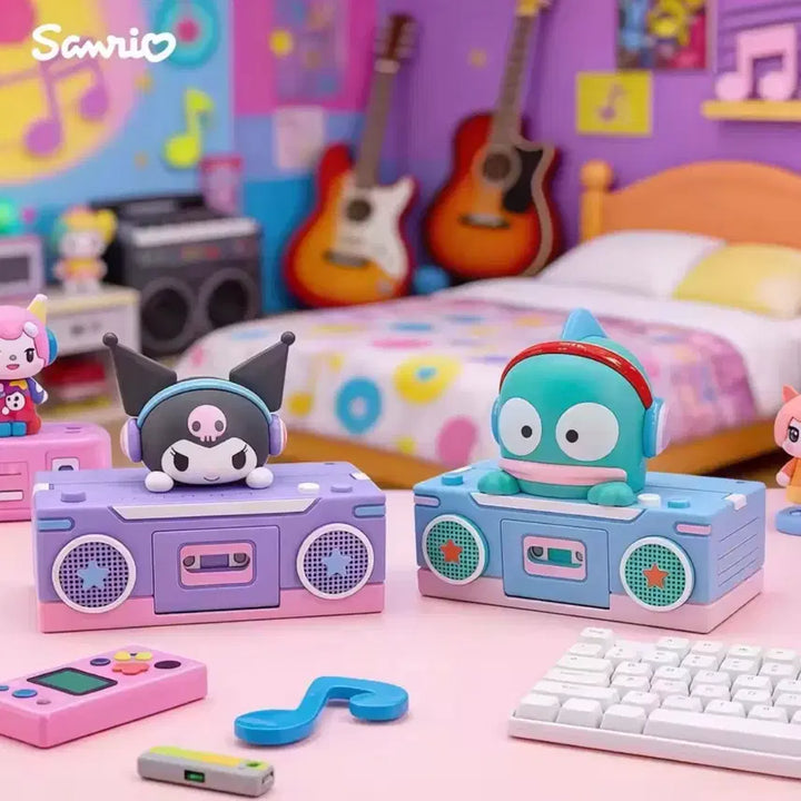 [BUNJANG] Sanrio Retro Cassette Recorder Kuromi Figure / 산리오 레트로 카세트 녹음기 피규어 쿠로미