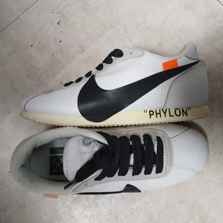 [BUNJANG] Nike x Off-White Cortez White Sneakers / 나이키 x 오프화이트 코르테즈 화이트