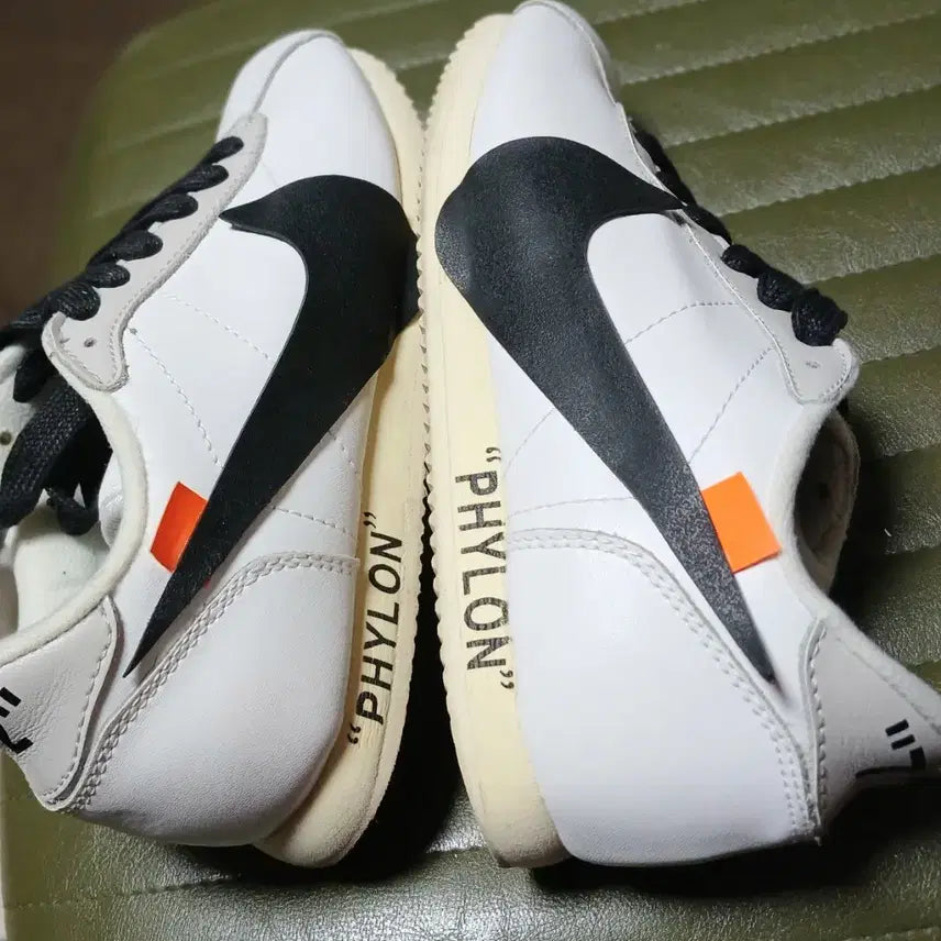 [BUNJANG] Nike x Off-White Cortez White Sneakers / 나이키 x 오프화이트 코르테즈 화이트