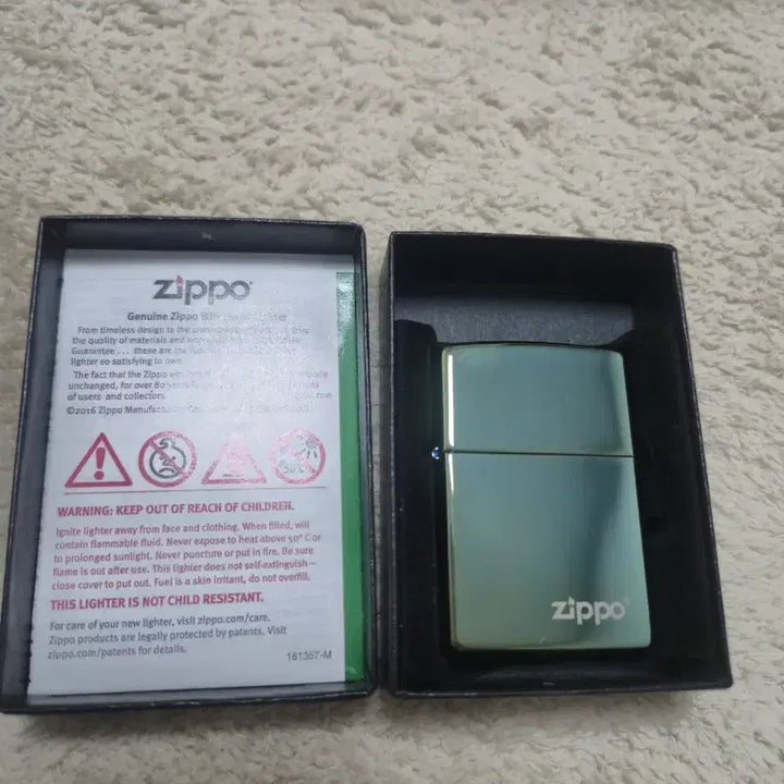 [BUNJANG] Zippo High Polish Teal Lighter / 지포 라이터 유광 민트 색상