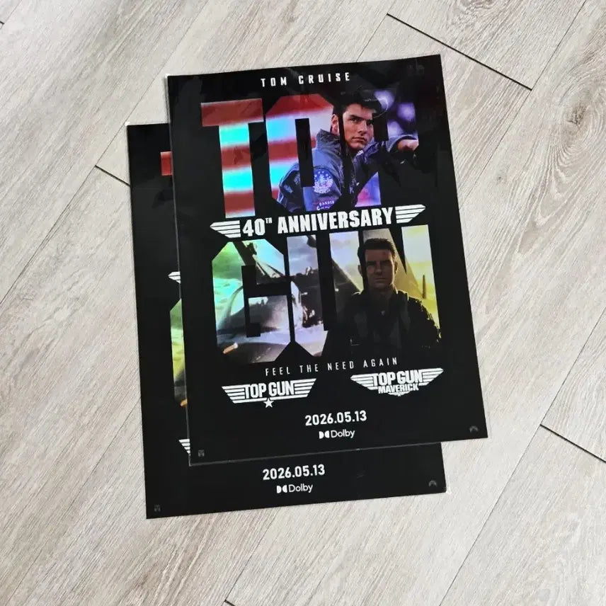 [BUNJANG] Top Gun 40th Anniversary Dolby Cinema Poster A3 / 탑건 40주년 기념 돌비시네마 포스터 A3 돌비포스터 Dolby