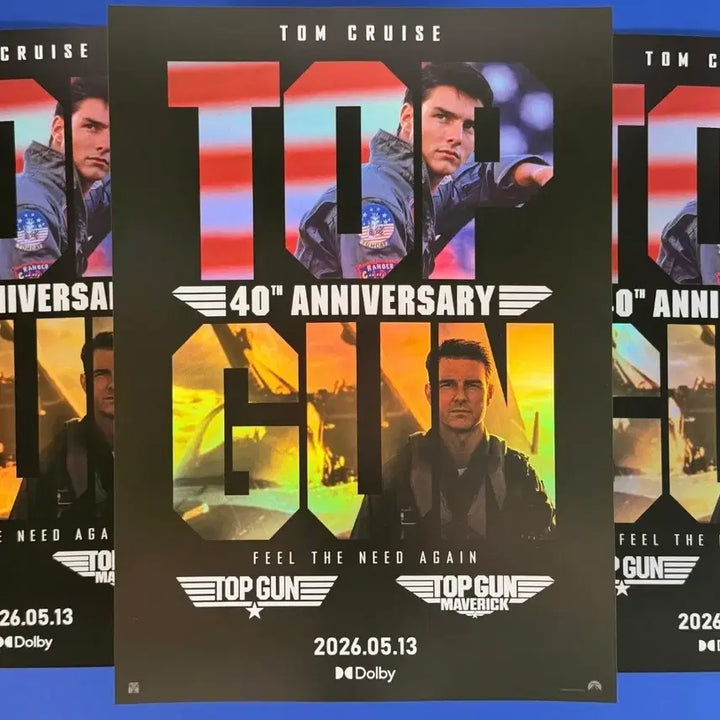 [BUNJANG] Top Gun 40th Anniversary Dolby Cinema Poster A3 / 탑건 40주년 기념 돌비시네마 포스터 A3 돌비포스터 Dolby