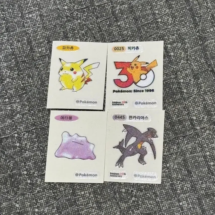 [BUNJANG] Pokemon 30th Anniversary Stickers Bundle Set / 포켓몬 30주년 띠부씰 팔아요