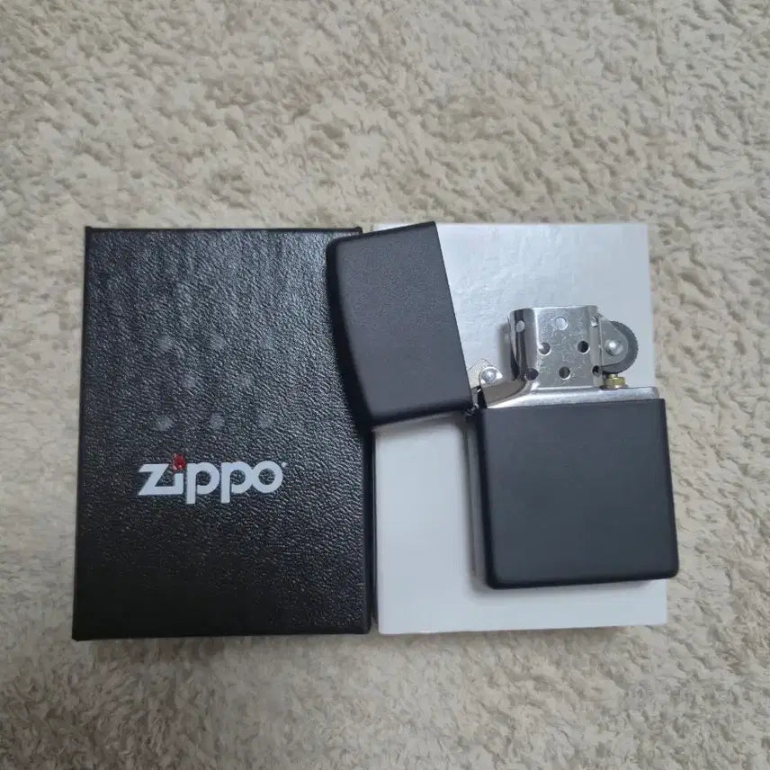 [BUNJANG] Zippo Lighter Black Matte Full Box / 지포 라이터 블랙 무광 풀박스