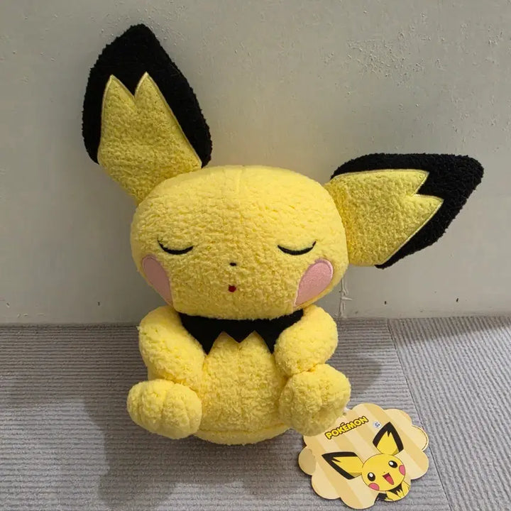 [BUNJANG] Pokemon Center Sleeping Pichu Medium Plush / 포켓몬스터 컬리 중형 인형 잠자는 피츄