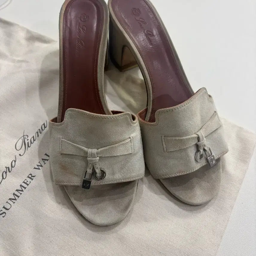 [BUNJANG] Loro Piana Suede Sandals Slippers / 로로피아나 스웨이드 샌들 슬리퍼