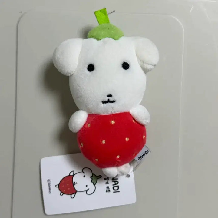 [BUNJANG] Strawberry Ganadi Doll Keychain Version 1 / 딸기 가나디 인형 키링 버전1