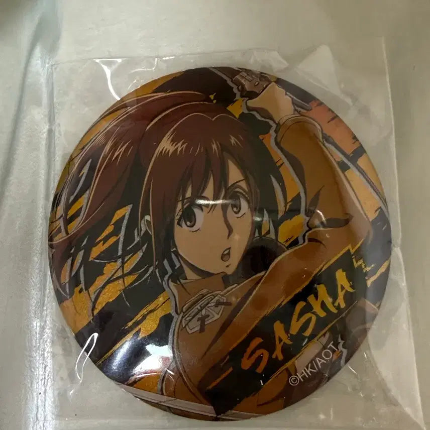 [BUNJANG] Attack on Titan Sasha Can Badge / 진격의 거인 사샤 캔뱃지