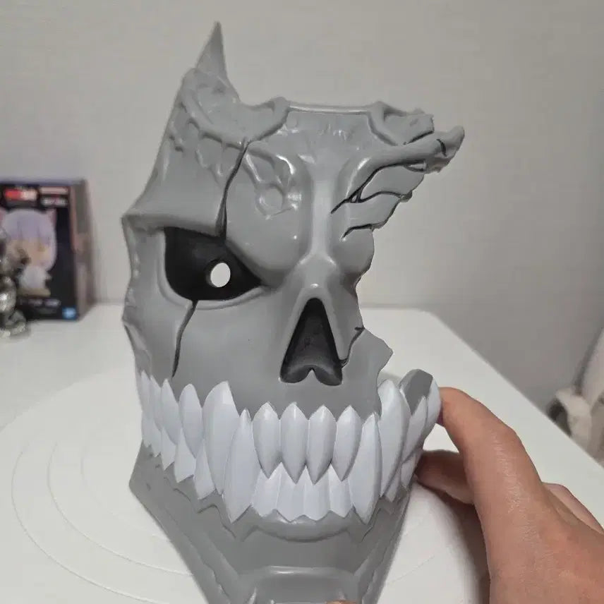 [BUNJANG] Kaiju No. 8 Monster 8 Mask Cosplay Half Mask / 해골 마스크 코스프레 하프 마스크(노박스)