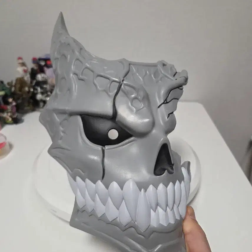 [BUNJANG] Kaiju No. 8 Monster 8 Mask Cosplay Half Mask / 해골 마스크 코스프레 하프 마스크(노박스)