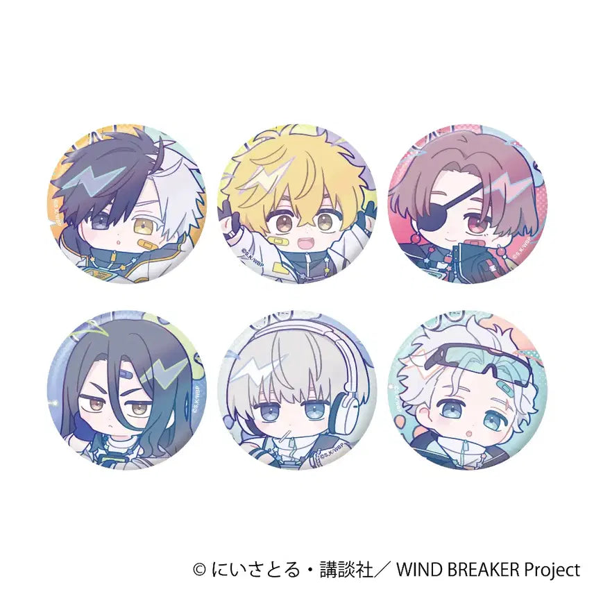 [BUNJANG] Wind Breaker Hologram Can Badge Collection Pastel Pop Ver. - Single Item / [랜덤] 윈드브레이커 윈브레 홀로그램 캔뱃지 컬렉션 파스텔 팝Ver-단품