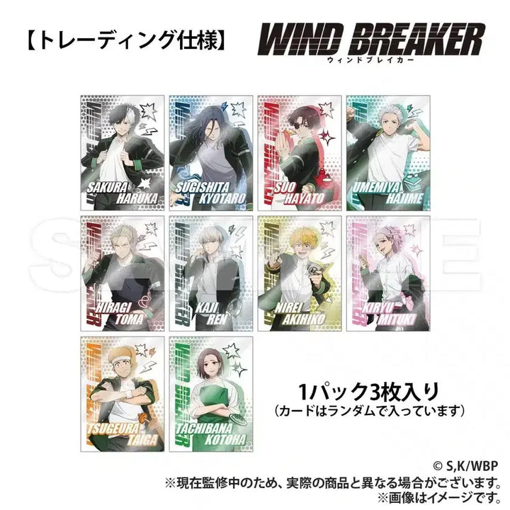 [BUNJANG] Wind Breaker Hologram Trading Card - Single / [랜덤] 윈드 브레이커 윈브레 홀로그램 트레이딩 카드 - 단품
