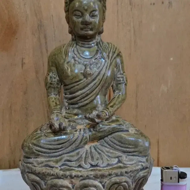 [BUNJANG] Unspecified Period Celadon Porcelain Buddha Statue / 연대미상 청자 도자기 불상