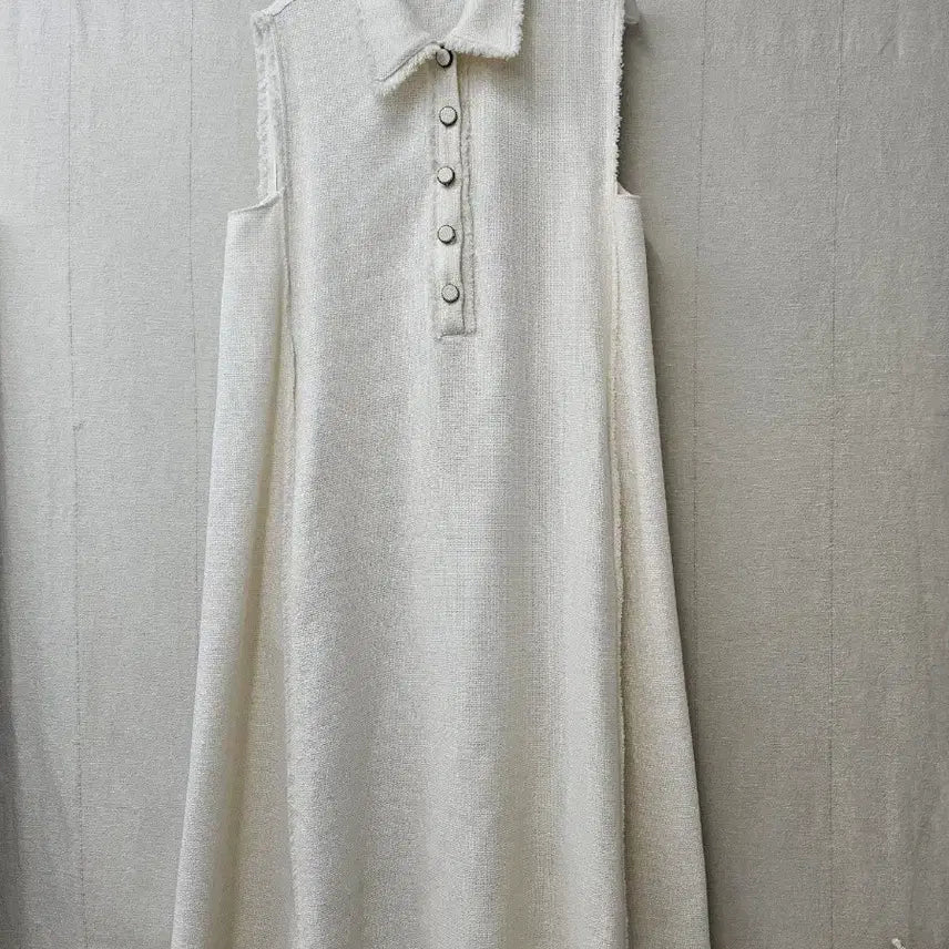 [BUNJANG] Joollog Tweed Collar Neck Sleeveless Dress / 줄로그  트위드 카라넥 원피스 ~66