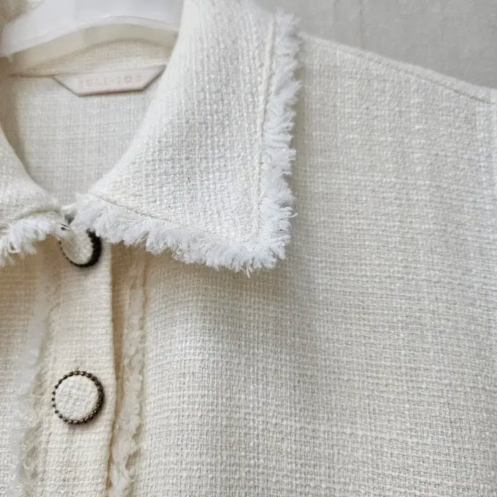 [BUNJANG] Joollog Tweed Collar Neck Sleeveless Dress / 줄로그  트위드 카라넥 원피스 ~66