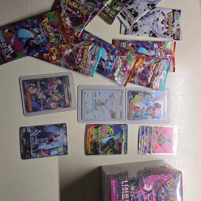[BUNJANG] Pokemon Night Wanderer / Stellar Mira Booster Packs &amp; Single Cards with 7 Service Packs / 포켓몬 카드 나이트윈더러/스텔라미라 팩+싱글카드 서비스팩7장 더드립니다