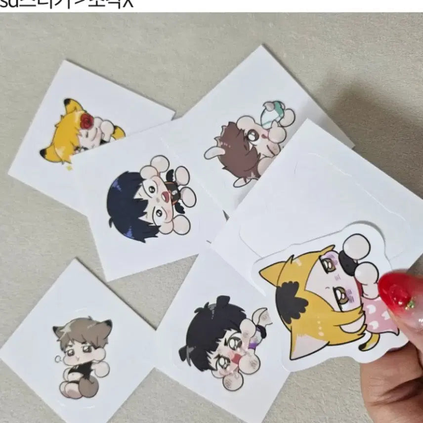 [BUNJANG] Haikyu!! Dream Art Postcards, Photocards, and Stickers - Suna, Futakuchi, Ushijima, Kenma / 하이큐 드림 김빵님 스나 후타쿠치사쿠야우시지마켄마 엽서 포카 스티커
