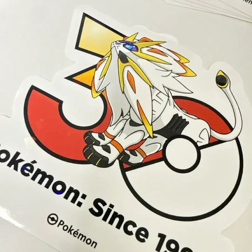 [BUNJANG] Pokemon 30th Anniversary Lunala Sticker / 포켓몬 30주년 기념 스티커 솔가레오