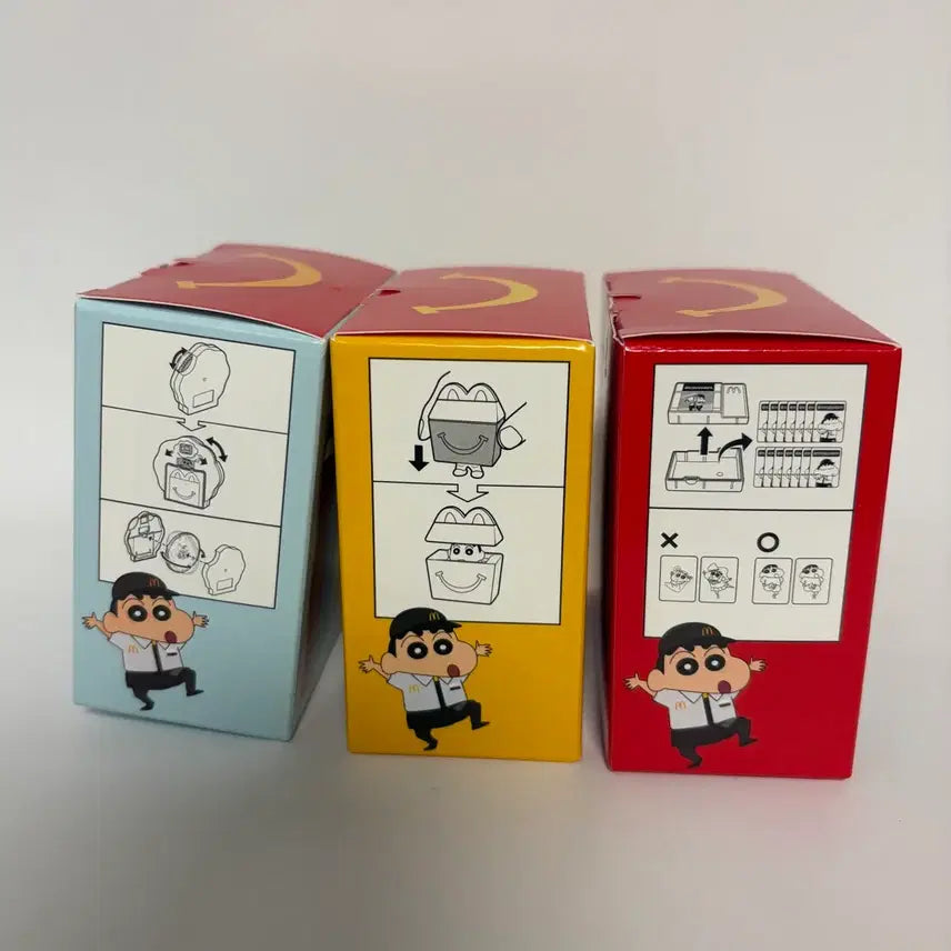 [BUNJANG] Shin-chan 3-Piece Bundle (Sealed) / 해피밀 짱구 3종 일괄 (미개봉)