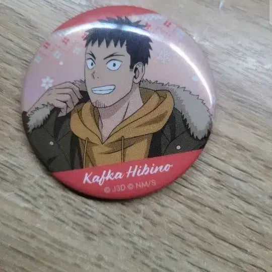 [BUNJANG] Kaiju No. 8 Hibino Kafka Badge Set / 괴수8호 히비노 카프카 굿즈(대왕 뱃지1개+중형 뱃지2개+명찰 뱃지)