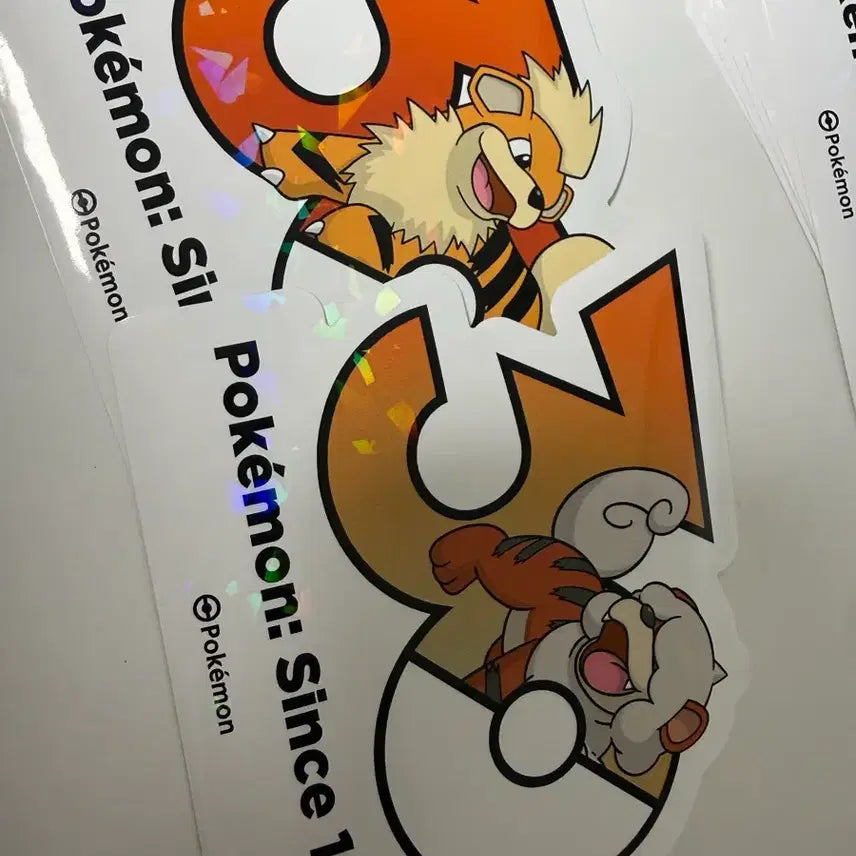 [BUNJANG] Pokemon 30th Anniversary Hisuian Typhlosion Sticker Bundle Set / 포켓몬 30주년 기념 스티커 가디 히스이 가디 일괄