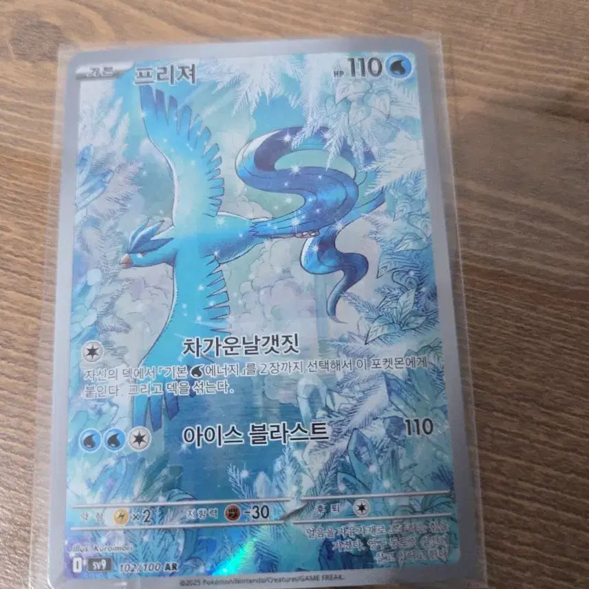 [BUNJANG] Pokemon Card Articuno AR (102/100) / 포켓몬 카드 프리져 AR (102/100)