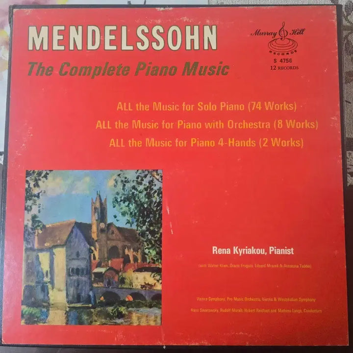 [BUNJANG] Rena Kyriakou Plays Mendelssohn: The Complete Piano Music 12LP Box Set / 레나 키리아쿠 연주_멘델스존의 피아노작품_12LP BOX US