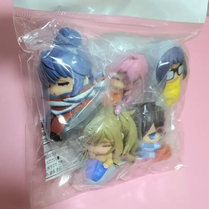 [BUNJANG] Yuru Camp Onemutan Gacha Figure Set (5 Types) / 유루캠프 5종셋트 오네무탄 가챠 피규어