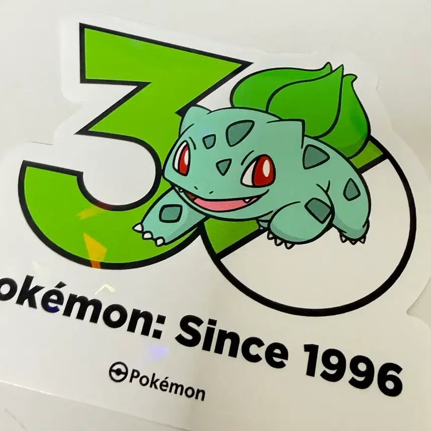 [BUNJANG] Pokemon 30th Anniversary Ivysaur Sticker / 포켓몬 30주년 기념 스티커 이상해씨