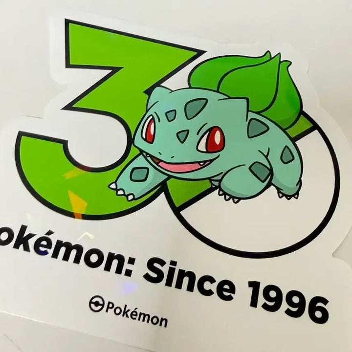 [BUNJANG] Pokemon 30th Anniversary Ivysaur Sticker / 포켓몬 30주년 기념 스티커 이상해씨